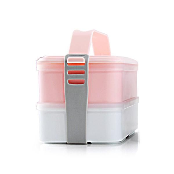 

высокое качество 1400ml двухслойная коробка для обеда с ручкой микроволновая печь обеда bento boxes lunchbox doinkware eco дружелюбный jllom