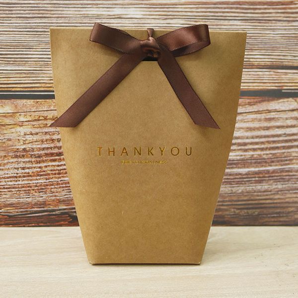 

jewelry new baking merci carton thank you paper with bow shopping bag festival party supplies gift wrap 13.5x16.5cm dhl