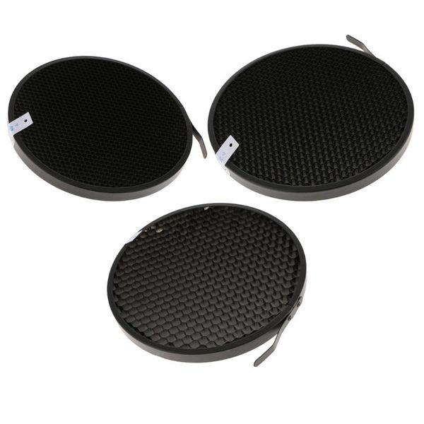 

lighting & studio accessories 3pcs 60 50 40 degree honeycomb grid mesh for 7inch standard reflector diffuser lamp shade pography acces