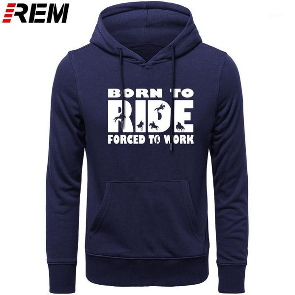 

rem cotton men creative printed forced work horse print homme hoodies, sweatshirts1, Black