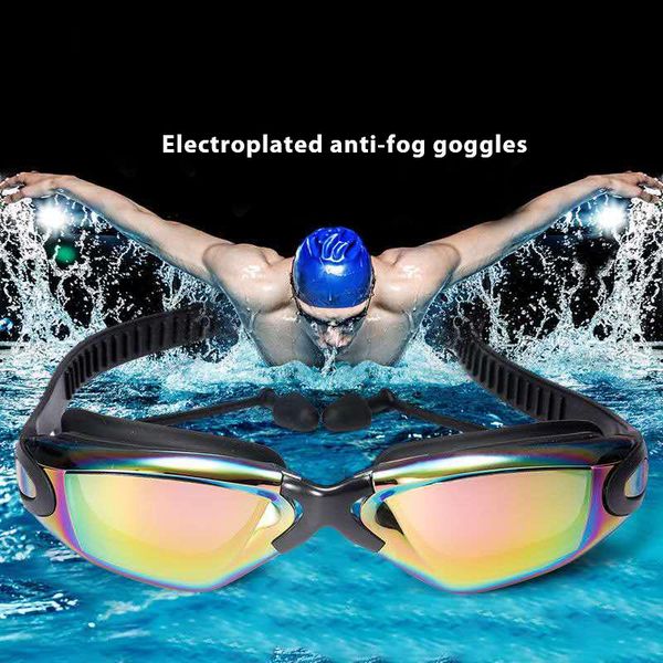 

swimming goggles women men swim goggles waterproof suit hd uv adjustable prescription glasses for pools with earplugs bbymvt alice_bag