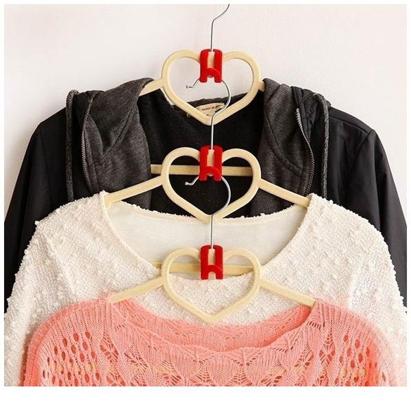 

10 pcs/lot mini flocking hooks for clothes hanger closet organizer travel clothes hanging organizer coat hooks spac jlldvu