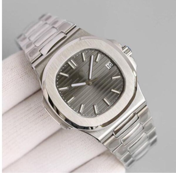 

mechanical mens automatic luxury watches watch 40mm silver strap blue gold watch waterproof wristwatch montre luxe watche, Slivery;golden