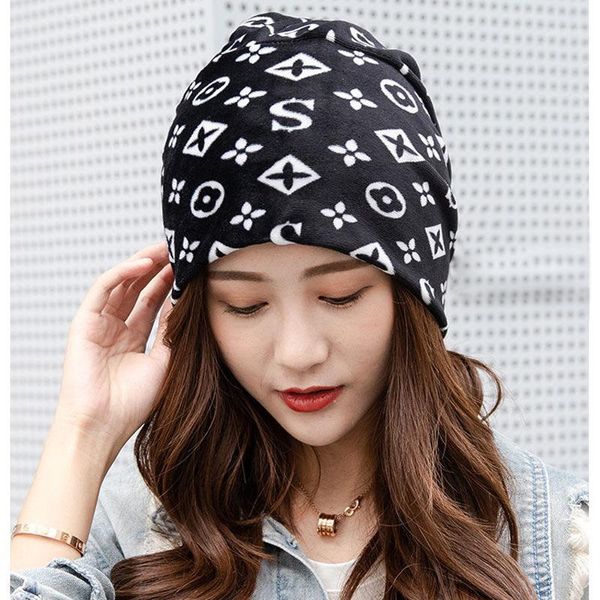 

longkeeper 2020 new fashion letter scarf hats women slouchy hat hip hop beanies for girls spring autumn summer skullies caps1, Blue;gray