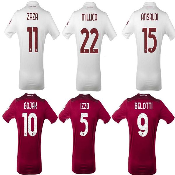 

горячие продажи 2020 2021 torino football club jersey maglia da calcio belotti falque izzo nkoulou zaza baselli 20 21 футбольная футболка to, Black;yellow