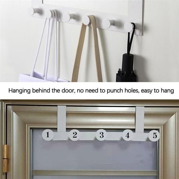 

hooks & railslife 5 no trace durable door hook wall hanger hat bearing decorative cloth rack kitchen bedroom 39.5*11cm