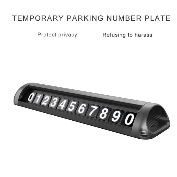 

in car parking number plate creative hidden switch temporary mobile phone number card plate for car styling parking card sticker h wmtosv