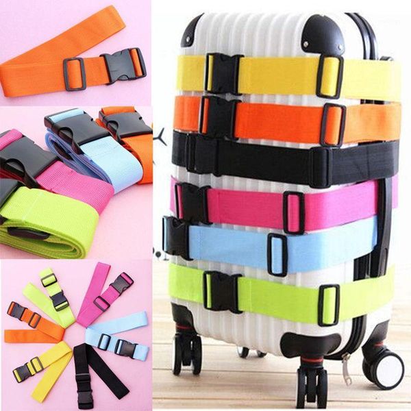 

adjustable suitcase luggage straps travel baggage belt buckle tie down lock1