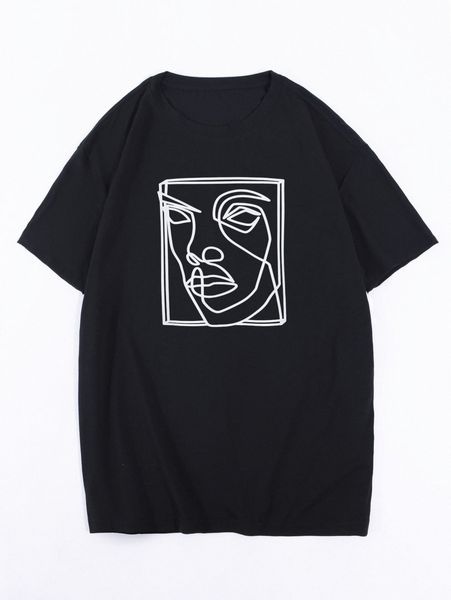 

men figure graphic tee b8ep#, White;black
