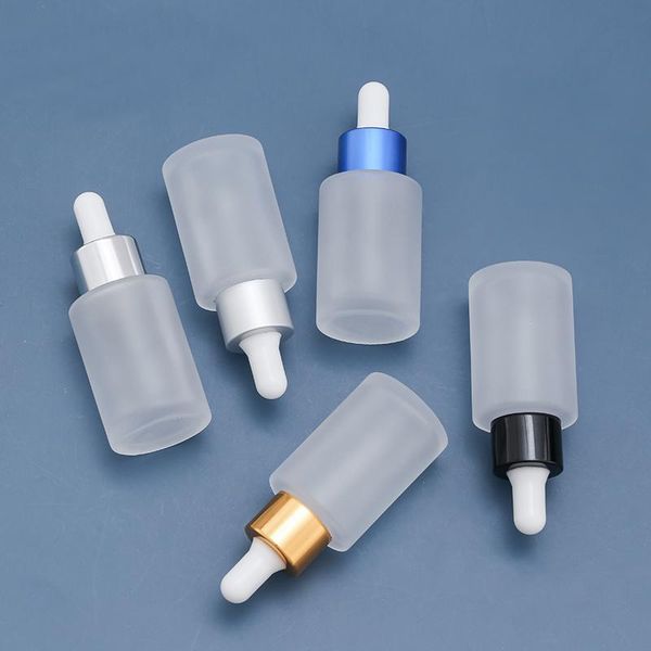 

storage bottles & jars cosmetic small frosted glass bottle 30ml dropper container with oil transparent empty spray
