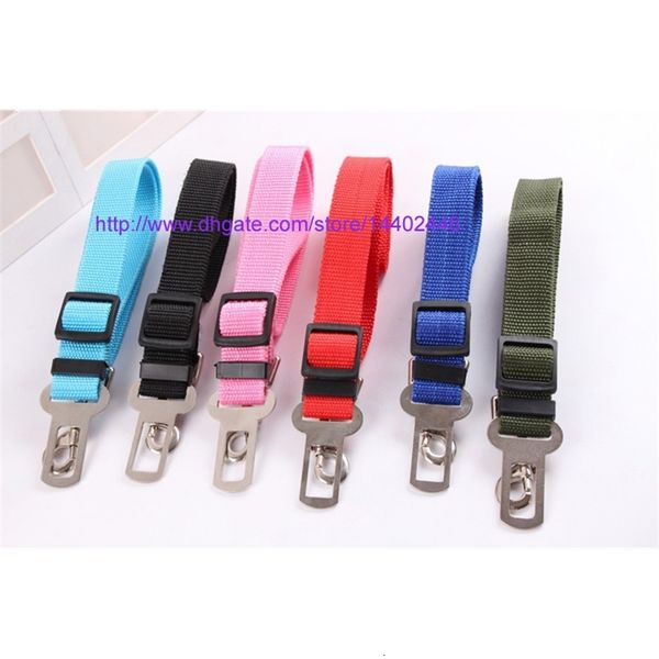 

factory0m1bnew dog pet car safety belt 50pcs seat clip seatbelt harness restraint lead adjustable leash travel collar