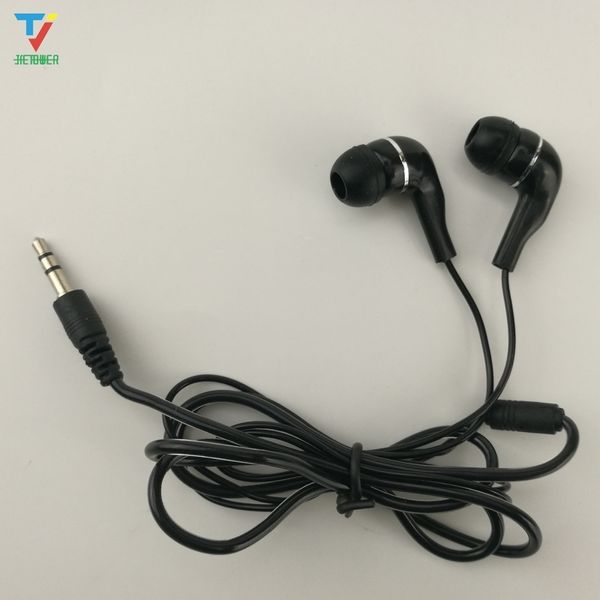 100 pz/lotto Commercio All'ingrosso 3.5mm Stereo Morbido Trasparente In Ear Auricolare Auricolare Comodo Da Indossare Sport Auricolare per HTC iPhone A Buon Mercato