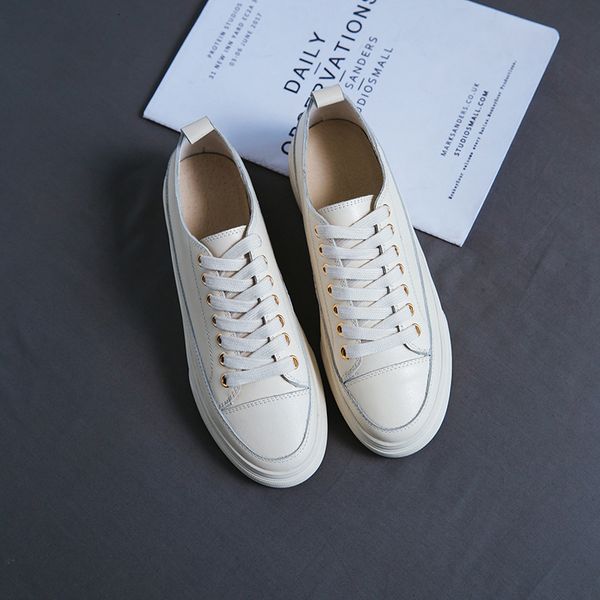 

spring 2021 new women's 22-25cm cow moccasins flat-footed white ladie vulcanized shoes 2-color 62rr, Black