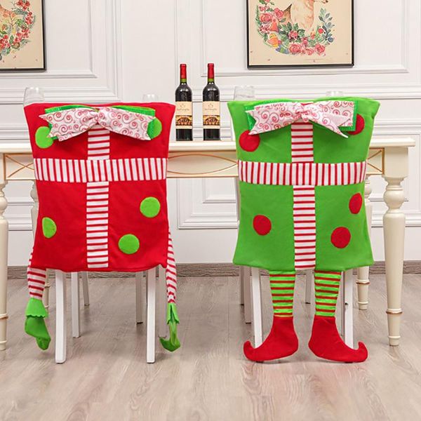 

chair covers santa claus hat cover merry christmas decorations for home ornaments gifts