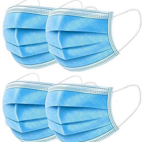 

stock disposable woven in adults non mask face masks 3 layer anti-dust waterproof dust air pollution protection dhl/ups 4