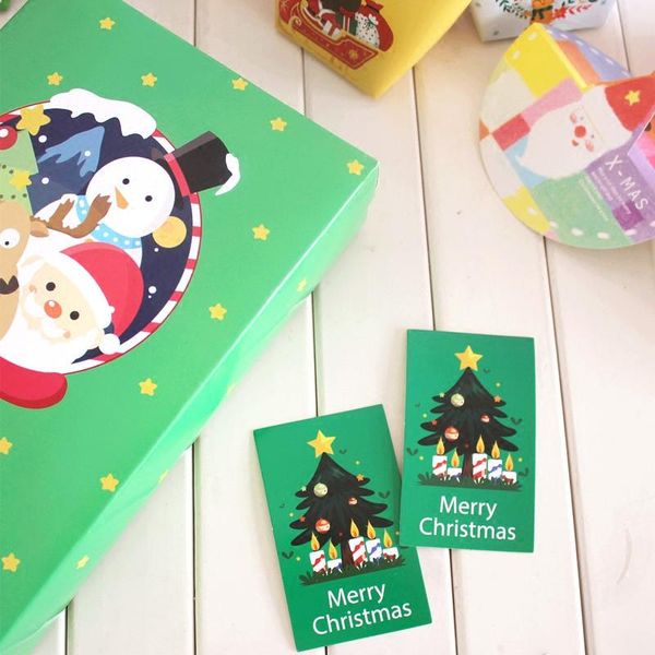 

50pcs mini card christmas tree style leave message cards party invitation party use 50pcs mini wmtdfk comb2010