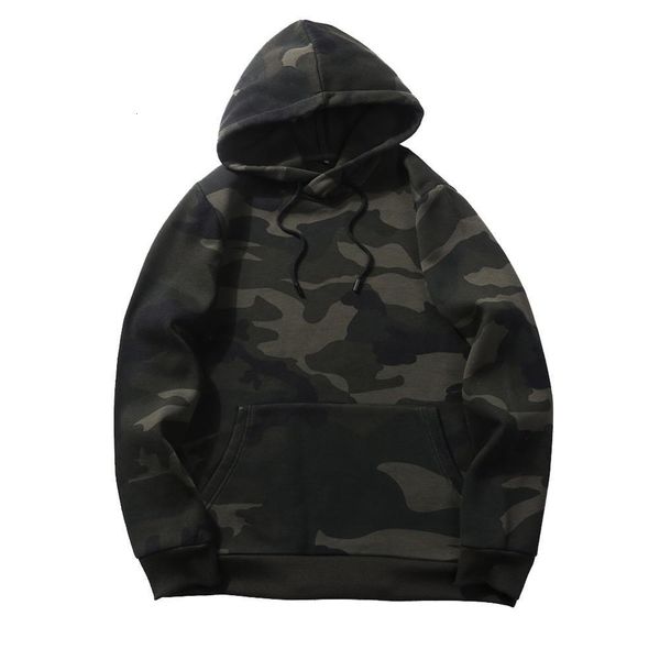 

fgkks camouflage men hoodies new sweatshirt male hoody hip hop autumn winter fleece military men's hoodie, Black