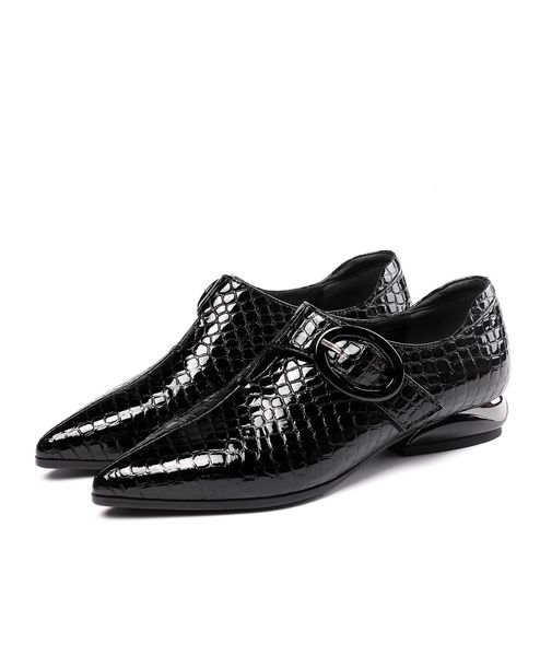 

fiber pumps 2021 superfine plus size pointed stone modeled heels women's europe and america women shoes q7qv, Black
