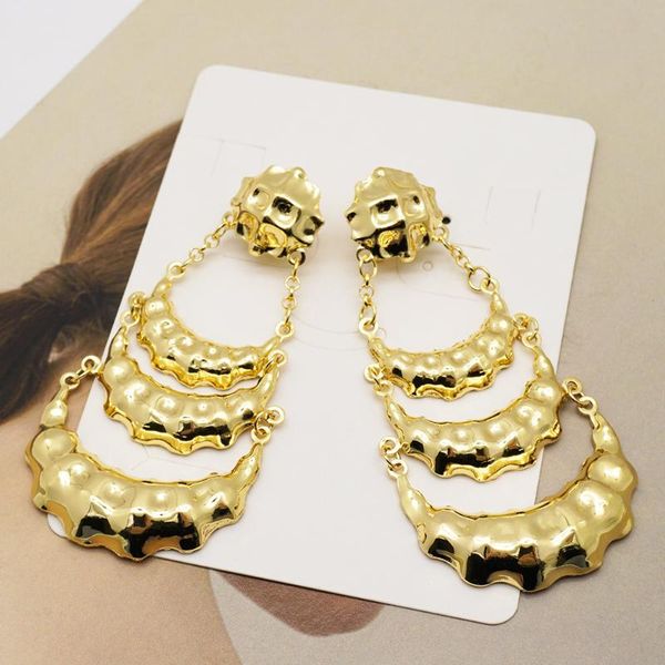 

copper long chain dangle earrings fashion jewelry vintage drop gold earrings for women gift, Silver