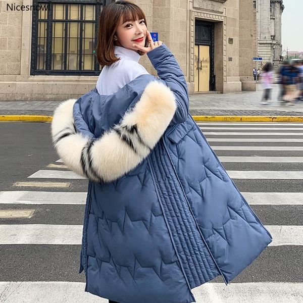 

5 colors 2020 new women winter jacket hooded thicken fur collar female parka ladies long winter coat chaqueta mujer1, Black