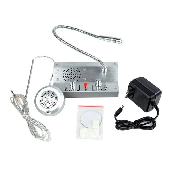 

walkie talkie zero-touch safe communication bank intercom dual way window inside counter interphone for airport bus station