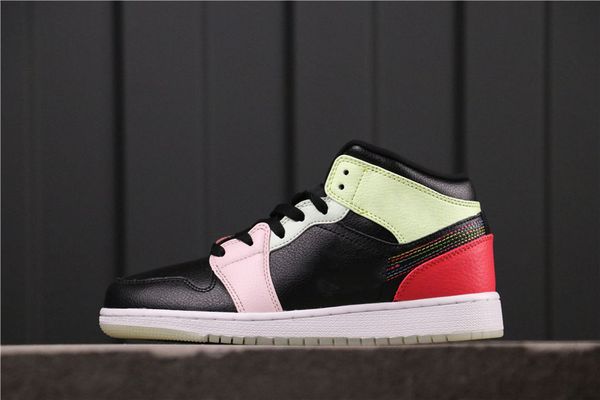 

оригинальная версия jumpman 1 mid glow в темноте унисекс баскетбольные туфли из профсоюза 1 белые модные тренажеры с коробкой