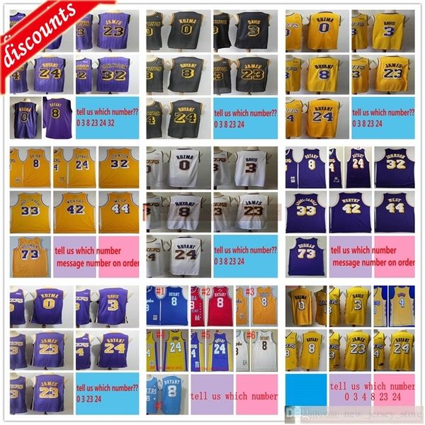 

2020 new basketball 23 anthony 3 davis jerseys kyle alex 0 kuzma 4 caruso jerseys howard chamberlain rodman jerseys, Black;red