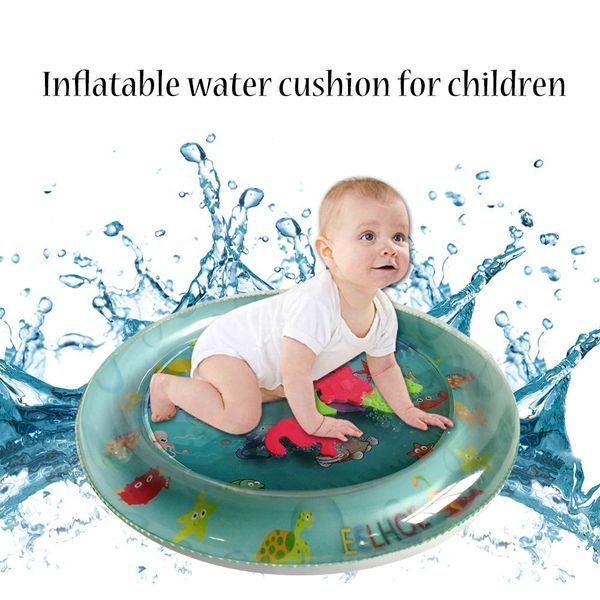 

50cm round baby summer amusement inflatable toys cool water crawling pad infant safe heat escape mat indoor water playing props sqcsap