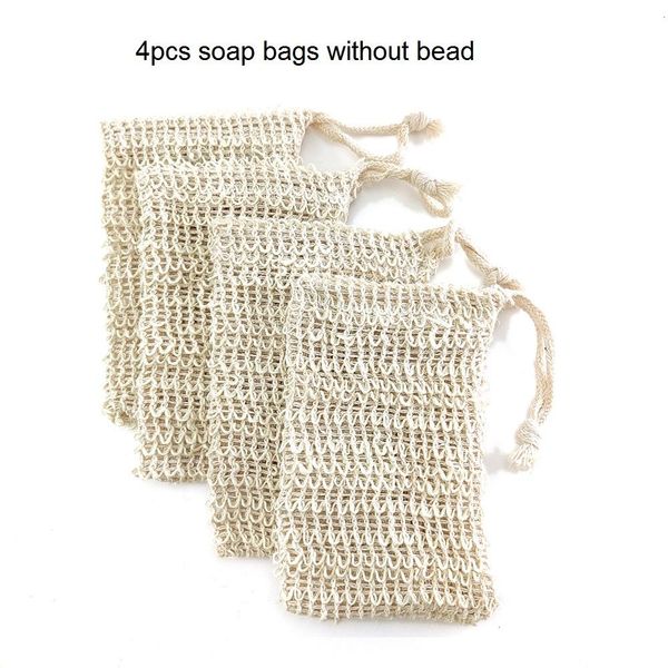 

4 шт. sisal chemp soap bag blister ramie mesh soap storage bags bags feam maker двухслойные чистые сумки вспенивающие легкий пузырьковый дер