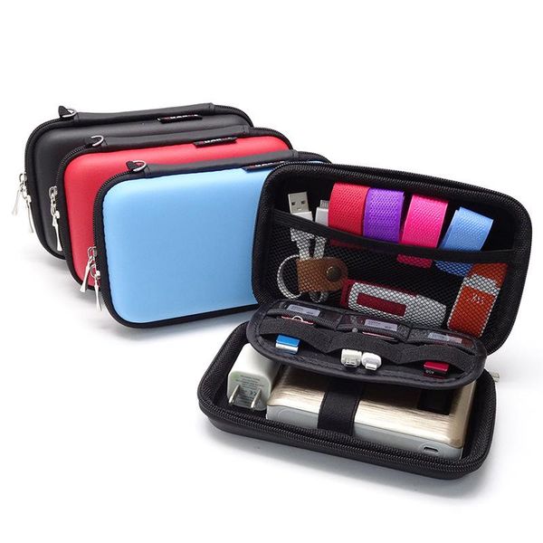

mini portable earphone bag coin purse headphone usb cable case storage box wallet carrying pouch bag earphone accessories