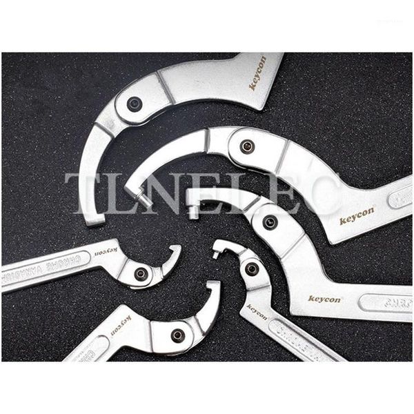 

1pcs adjustable head crescent wrench square head and round spanner multi - function hook type wrench1
