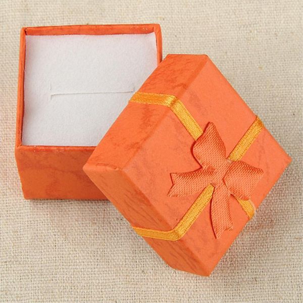 

24 шт. / лот 4x4x3cm подарочные коробки браслет ювелирные изделия кольцо серьги часы подарок картон коробка bowknot чехол ювелирные изделия, Black;blue