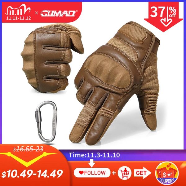 

touch screen hard knuckle tactical gloves army military combat airsoft outdoor climbing shooting paintball full finger glove men wmttkx, Black