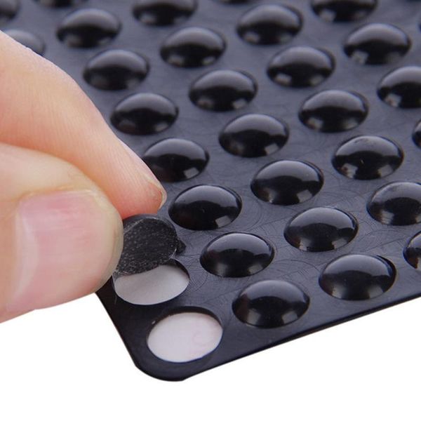 

100pcs/piece self adhesive rubber feet pads silicone transparent cupboard door close buffer bumper scushion drawer cabinet