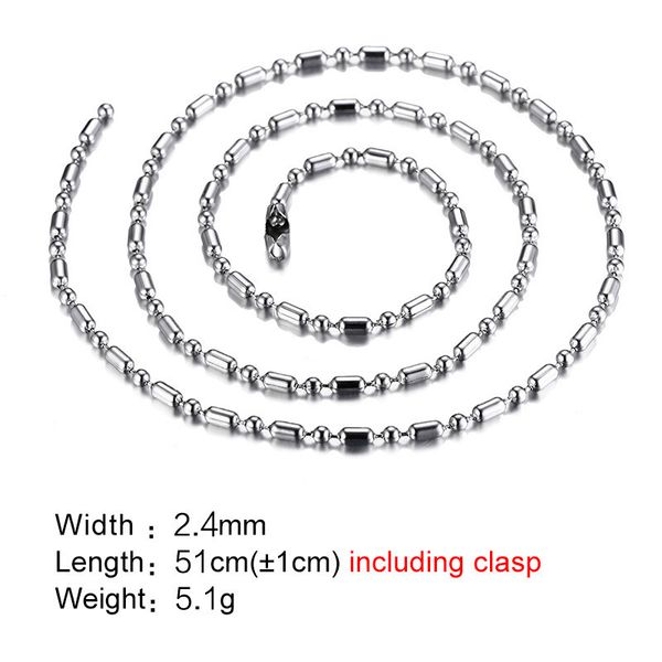 

qwc ccb63 stainless steel 51cm sell single necklace gift women jewelry q1209, Bronze;silver