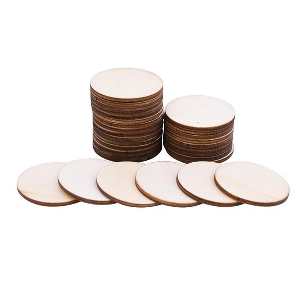 

party decoration 1-10cm natural rustic round wooden slice circles diy laser cut log discs wedding painting decorations wood crafts