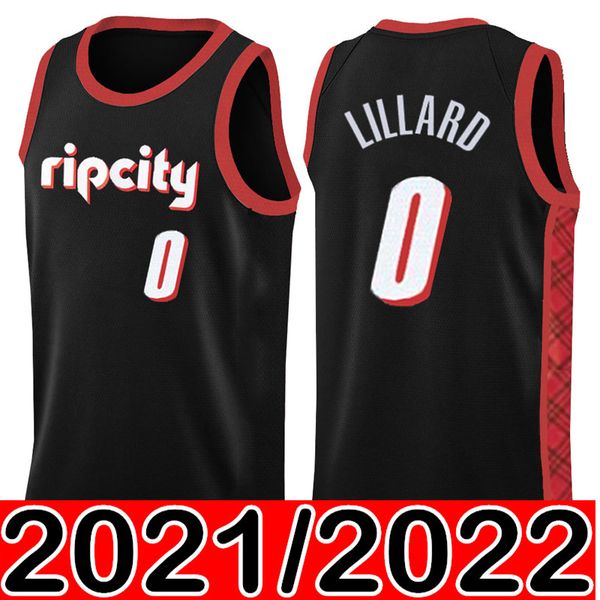 

men damian 0 lillard basketball jerseys s-xxl jerseys, Black;red