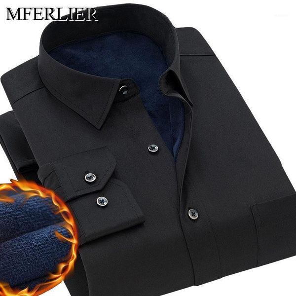 

autumn winter fleece men shirt 5xl 6xl 7xl 8xl 9xl 10xl bust 154cm warm men shirt 5 colors1, White;black
