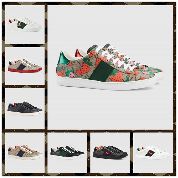 

2021 ace luxury italy 2020 skateboarding old shoes brand women fashiondress casual bee old shoes vintage star tiger men designer, Black