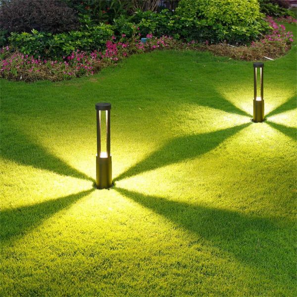 

led garden lawn light 10w cob parking bollards led garden light ac85-265v aluminum waterproof led landscape lamp