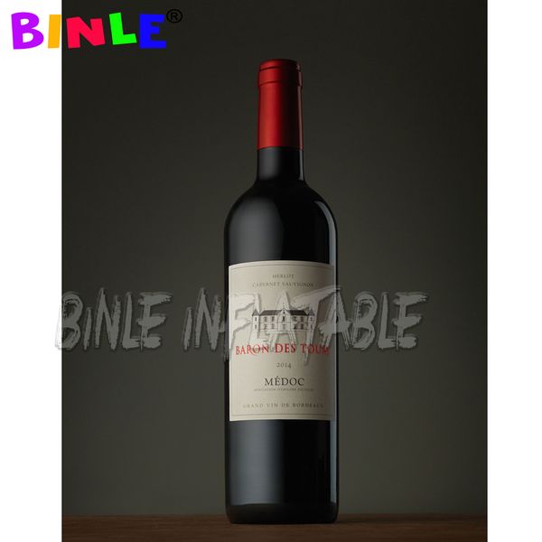 

custom commercial giant pvc inflatable red wine bottle,champagne bottle/cocktail bottle model for outdoor display