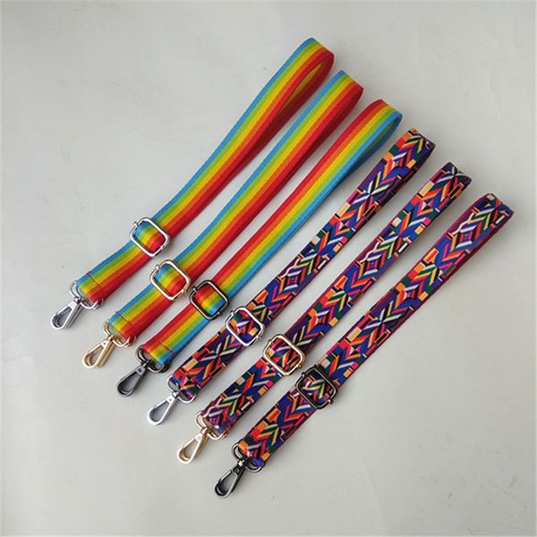 

120x2.5cm colored shoulder strap bag diy adjustable belt bag strap crossbody handbag replacement women bag accessories, Black