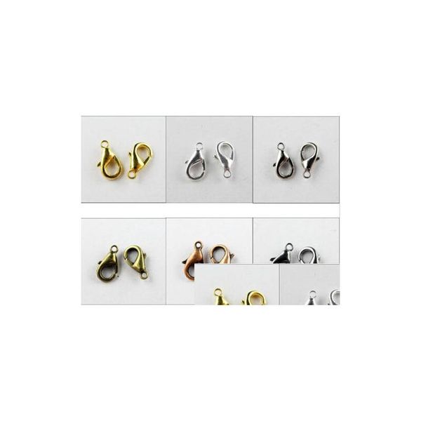 

400pcs lobster parrot clasp 14mm, gold,silver,bronze etc. 60til