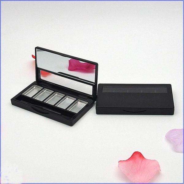

eye shadow palette empty lipstick container 5 grids diy eyeshadow packing compact with aluminum pan lip brush makeup container1