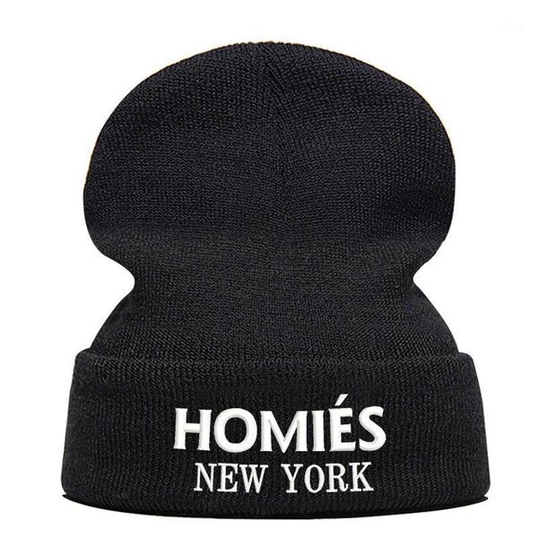 

beanies winter beanie hats embroider letter fashion warm cap elasticity knit black hip-hop hat drop1