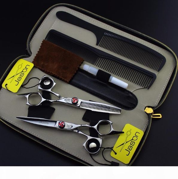

japan 5.5inch professional hairdressing scissors set hair cutting thinning comb barber shears kit salon equipment