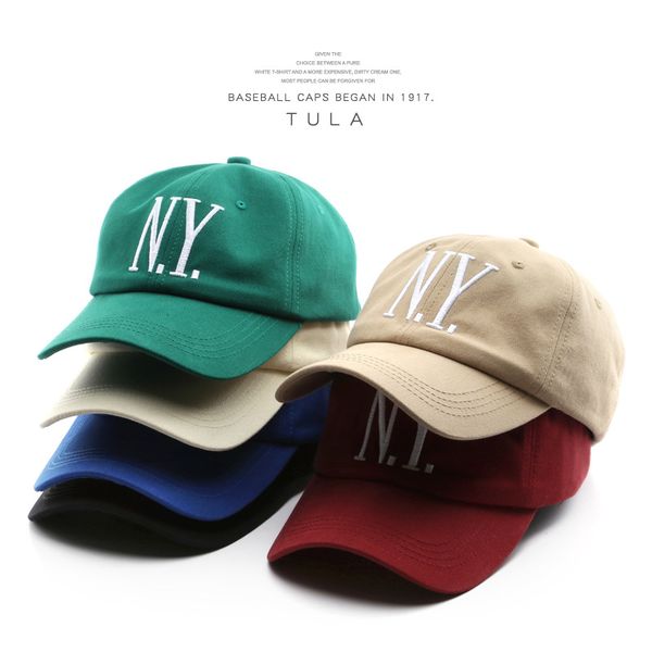 

hat female spring and autumn fashion personality letter ny embroidered peaked cap outdoor travel sun protection sunshade matching baseball c, Blue;gray