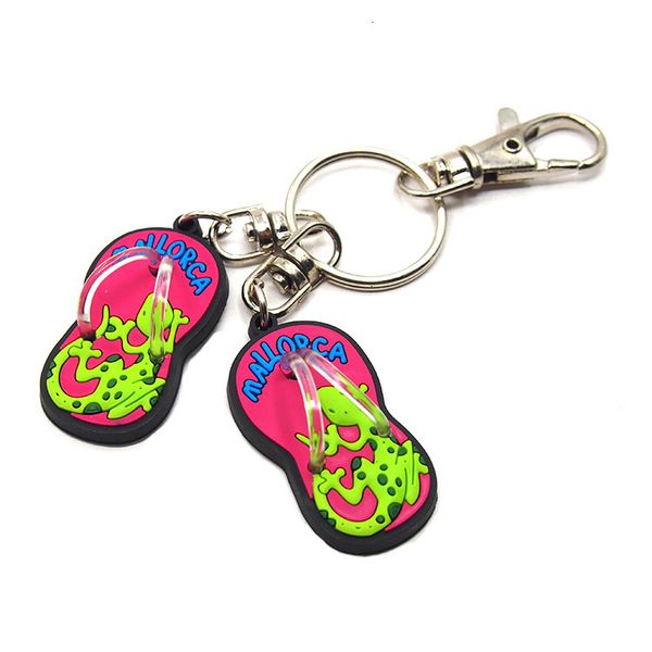 

pvc custom rubber patch design ring soft key chain, Silver