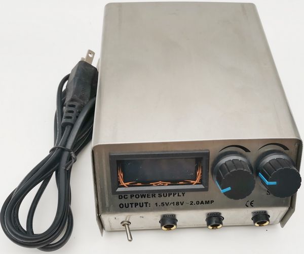 

1pc new pro tattoo gun machine fine tuning power supply which can be connected with l s tattoo machine in the meantime tattoo power supply