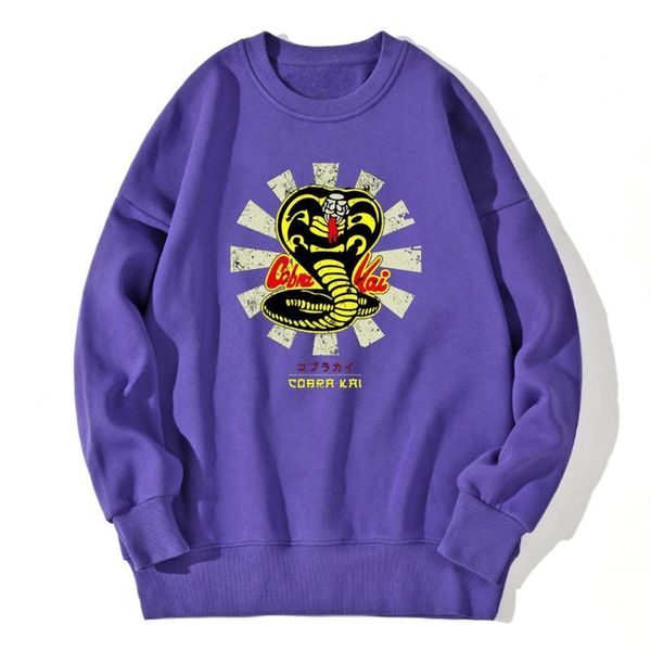 

kai print round neck mens sweatshirt drop shoulders fleece hoody standard long sleeve retro 2020 new supoleron hombre, Black